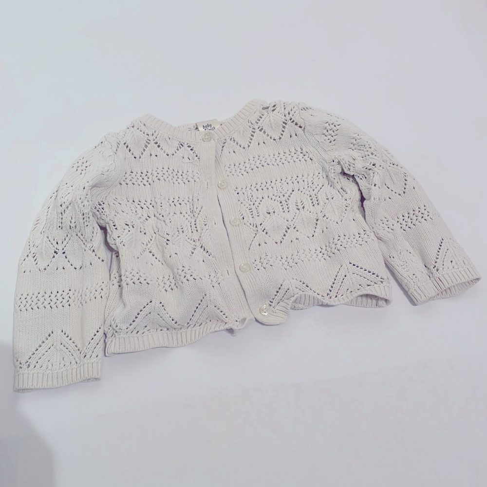 Baby Bgosh White Cardigan (18 months)